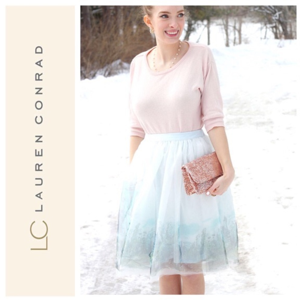 NWT Lauren Conrad Cinderella Castle Skirt